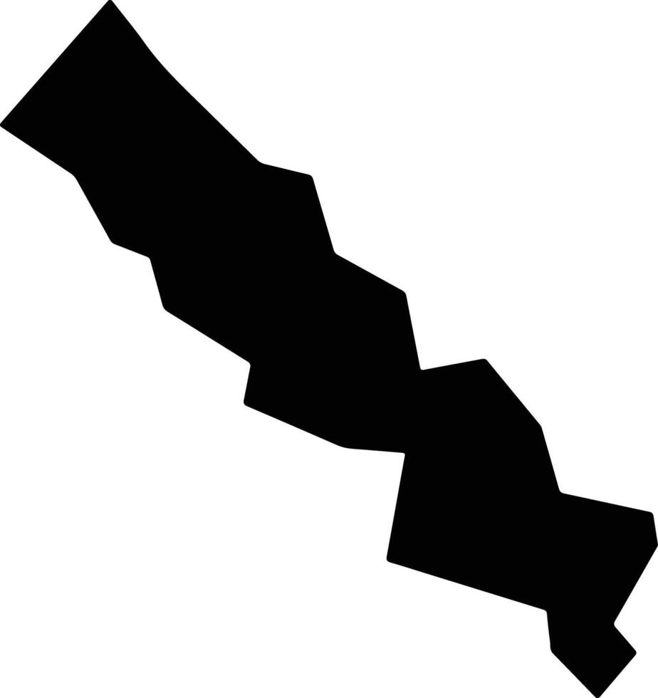Uaboe Nauru silhouette map vector