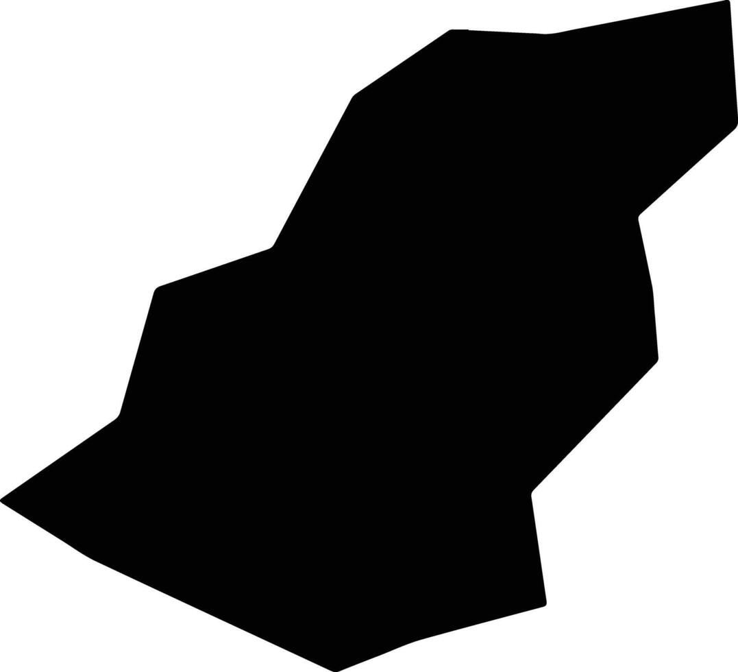 Ubarana Brazil silhouette map vector