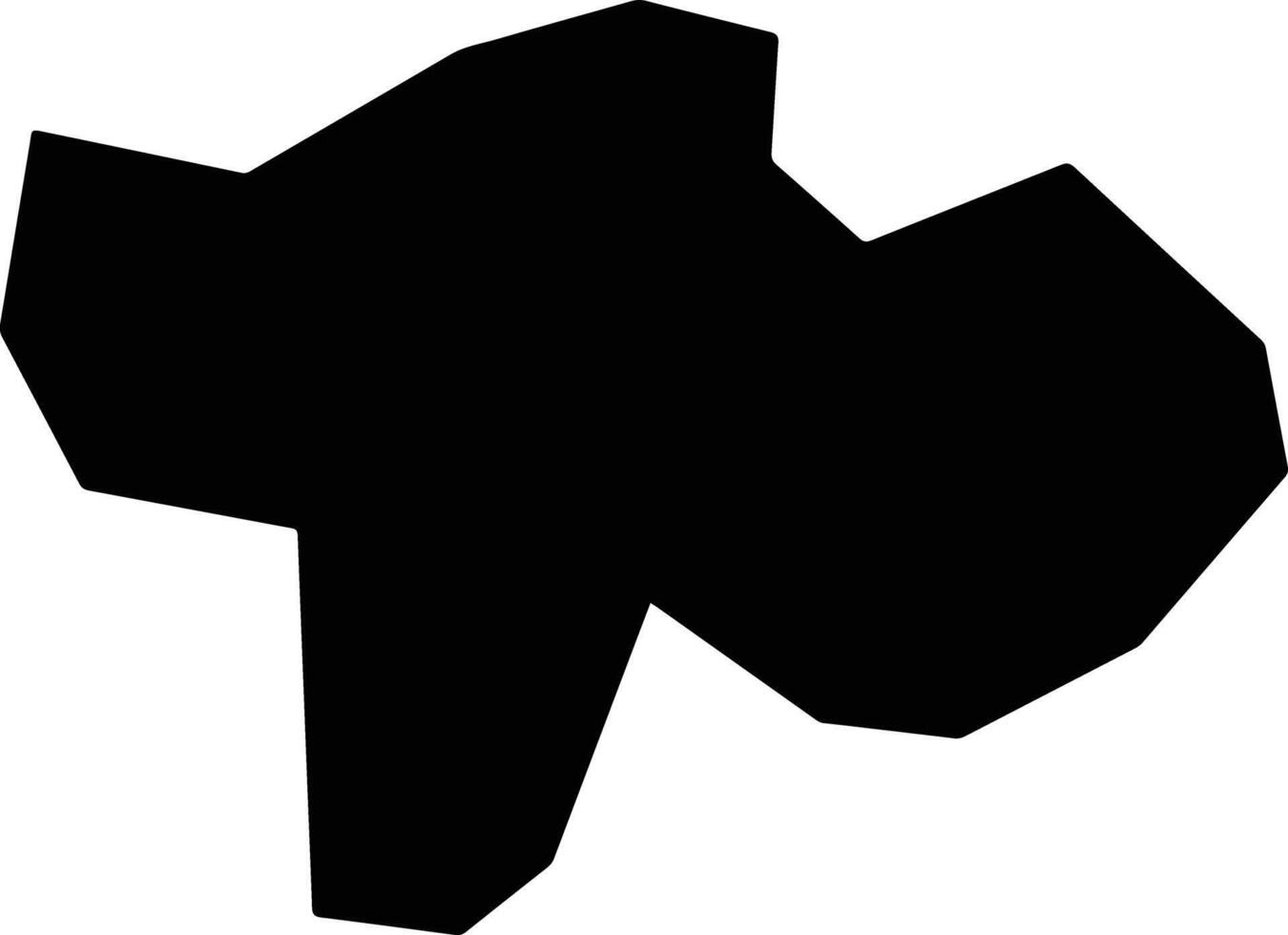 Ubaporanga Brazil silhouette map vector