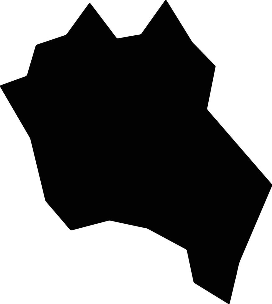 Ubirajara Brazil silhouette map vector
