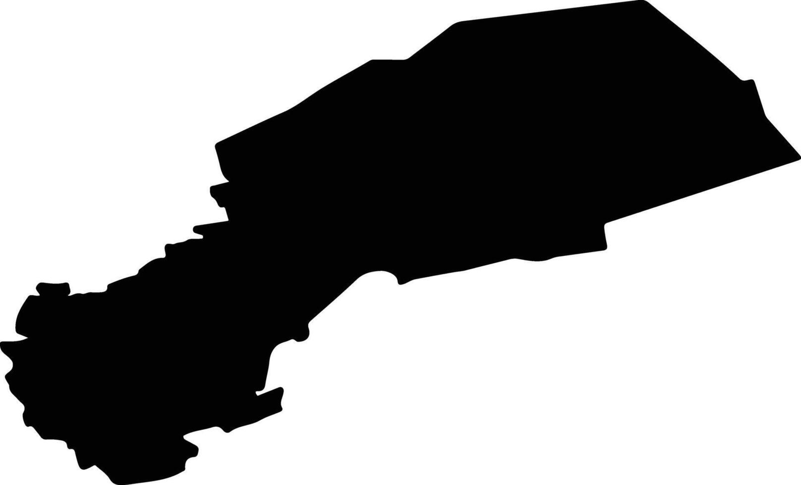 Ubinsky District Russia silhouette map vector