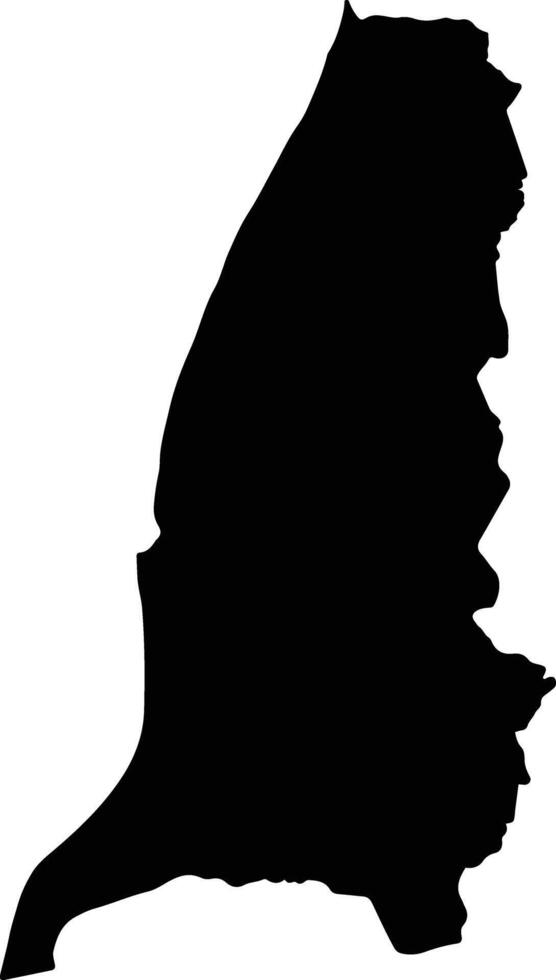 Ubolratana Thailand silhouette map vector