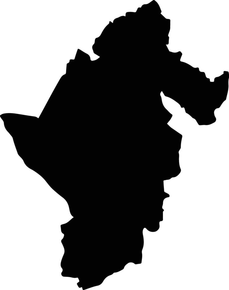 Ubundu Democratic Republic silhouette map vector