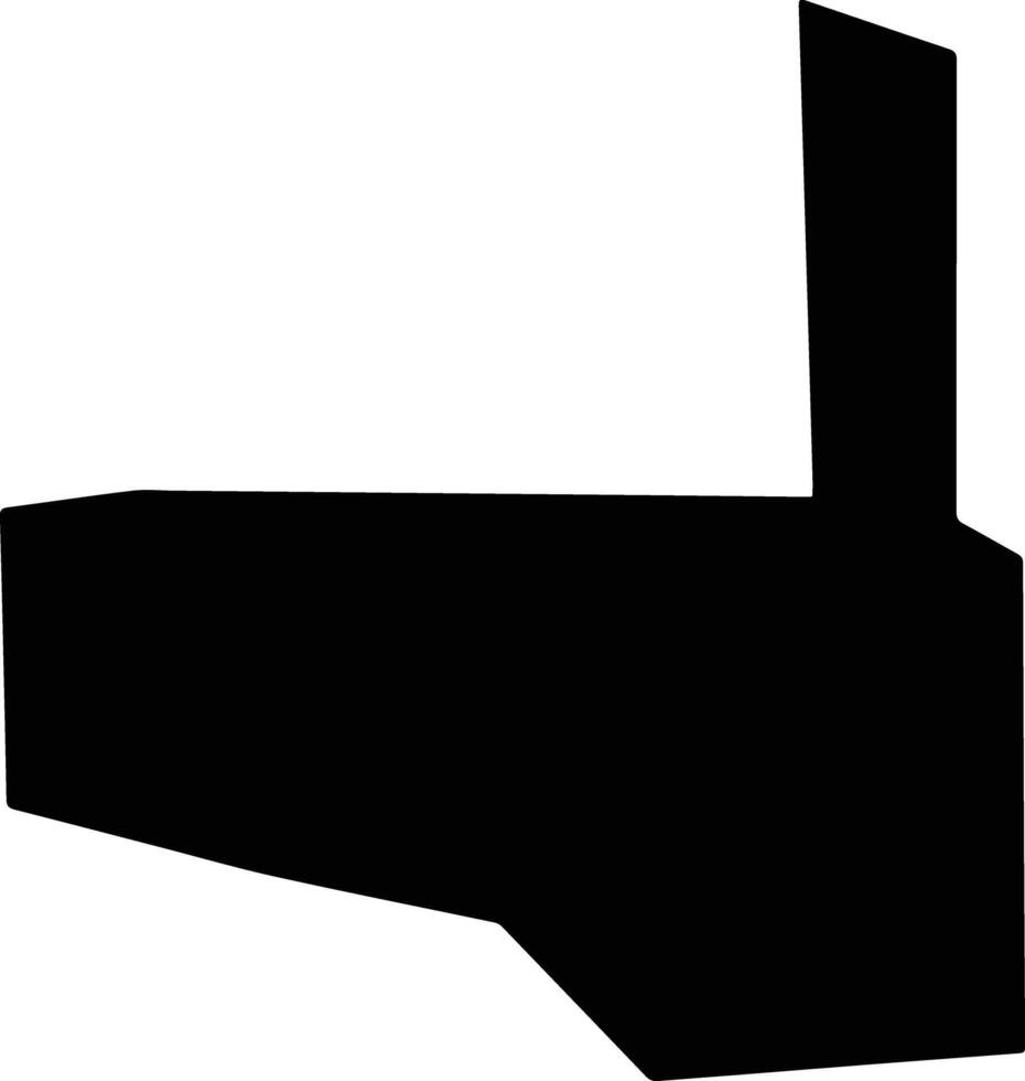Ubiretama Brazil silhouette map vector