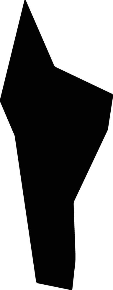 Uchkuprik Uzbekistan silhouette map vector