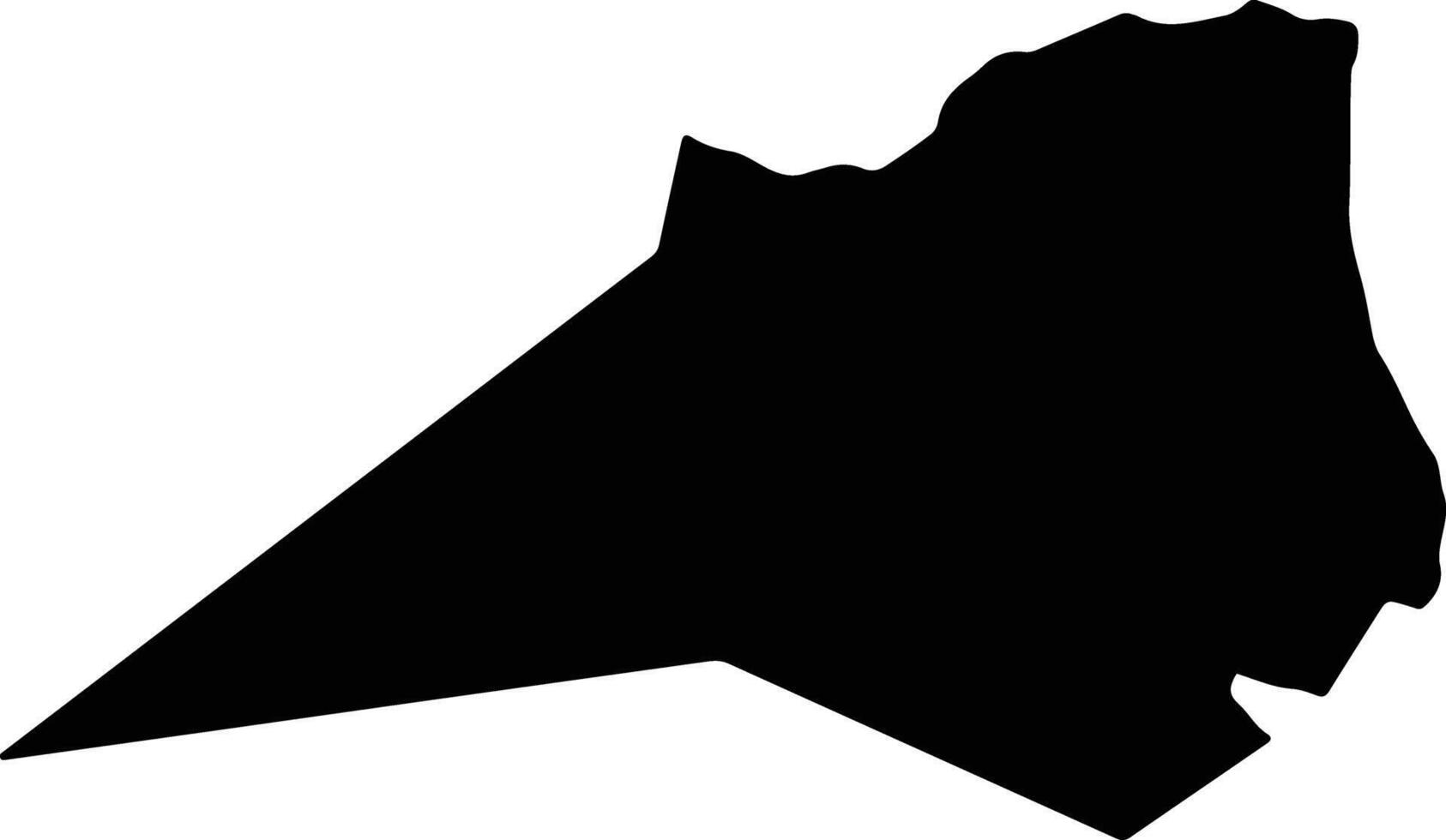 Uchkurgan Uzbekistan silhouette map vector