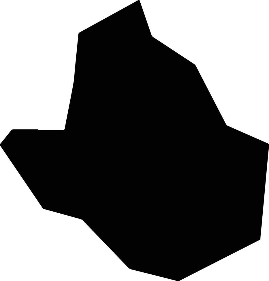 Udu Nigeria silhouette map vector