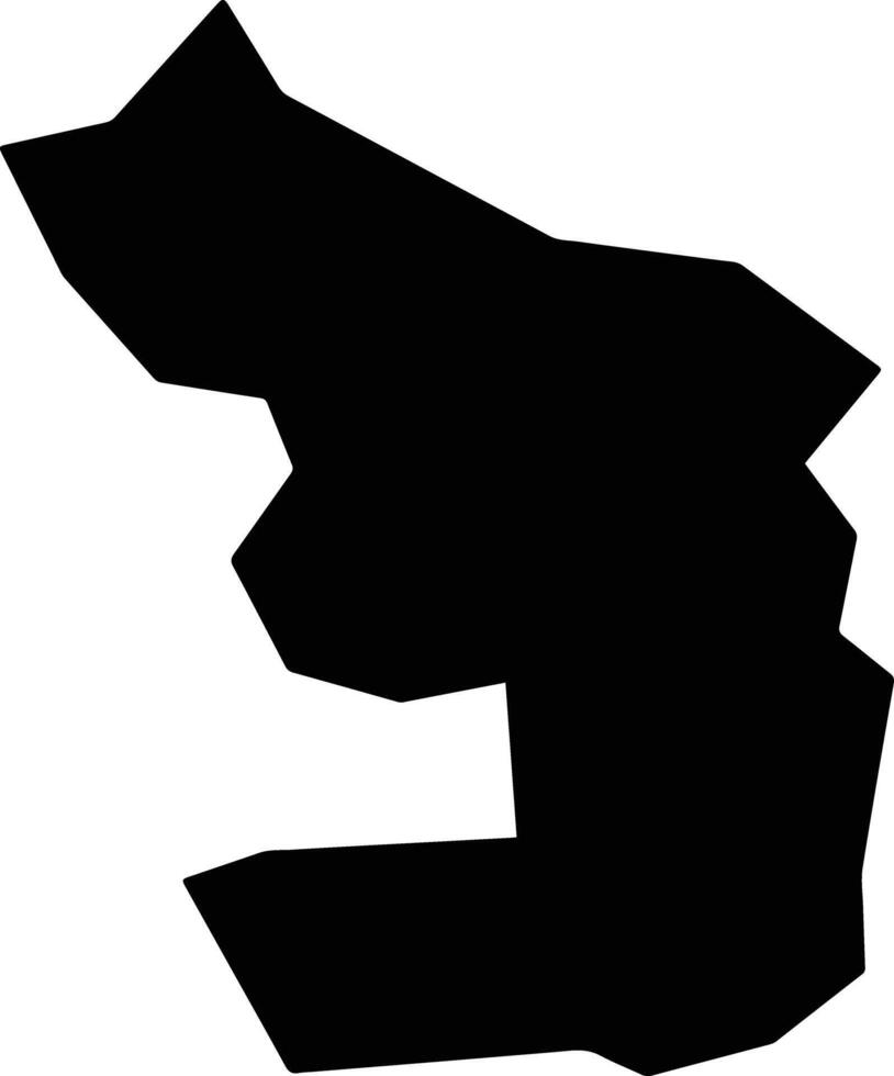 Uenohara Japan silhouette map vector
