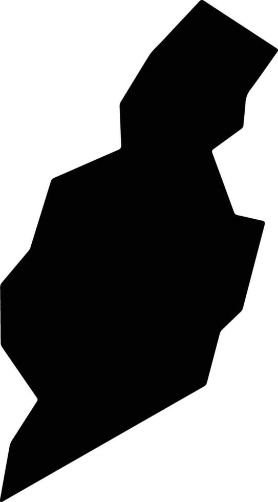 Ugentse Bhutan silhouette map vector