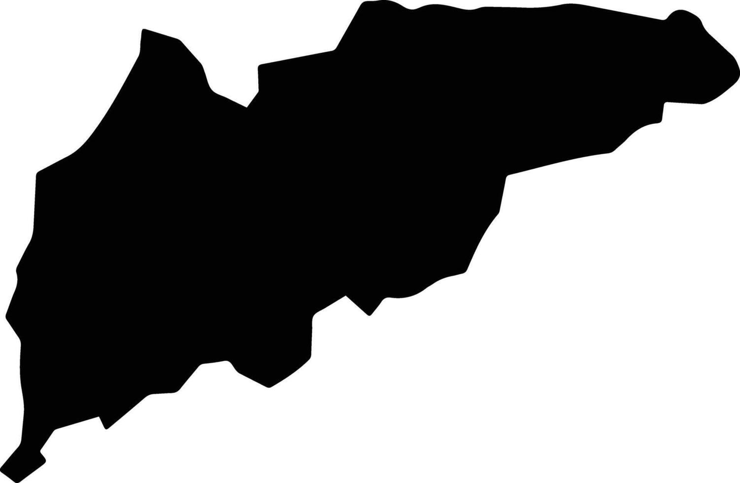 Ugenya Kenya silhouette map vector
