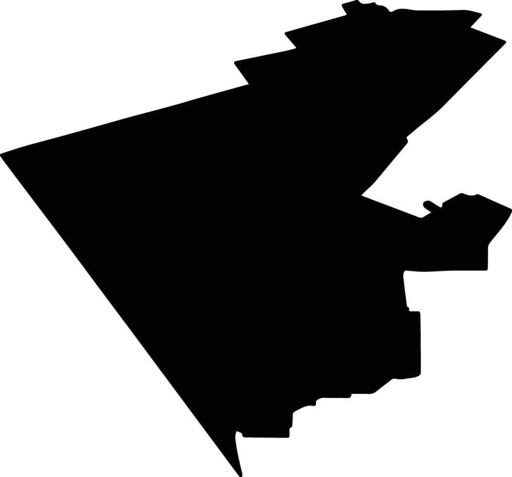 Uglovsky District Russia silhouette map vector