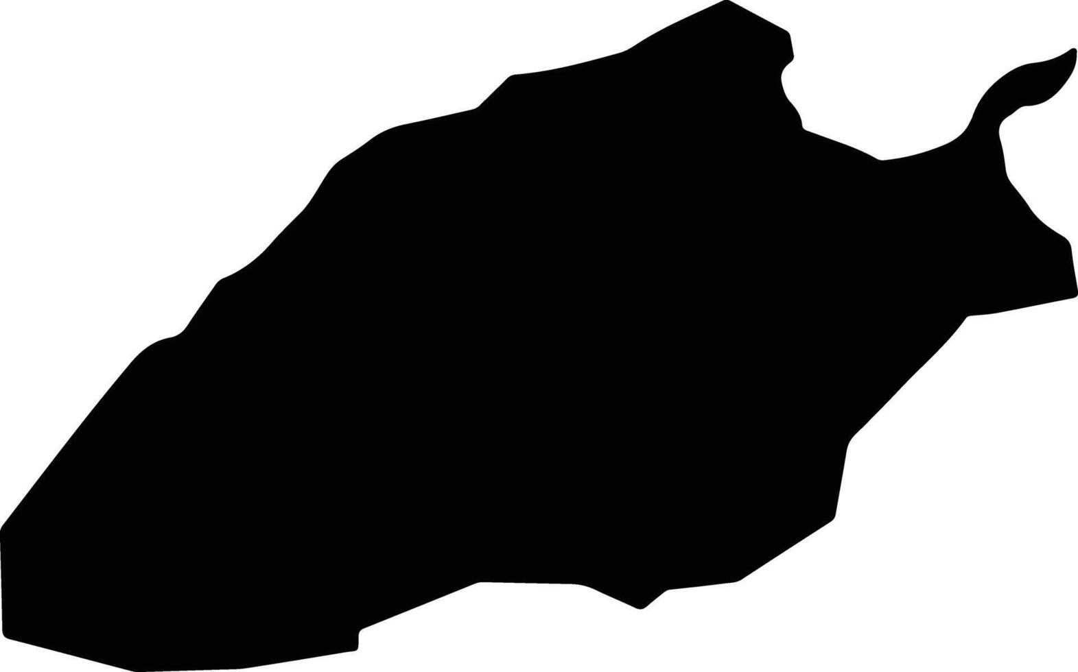 Ugtaalcaidam Mongolia silhouette map vector