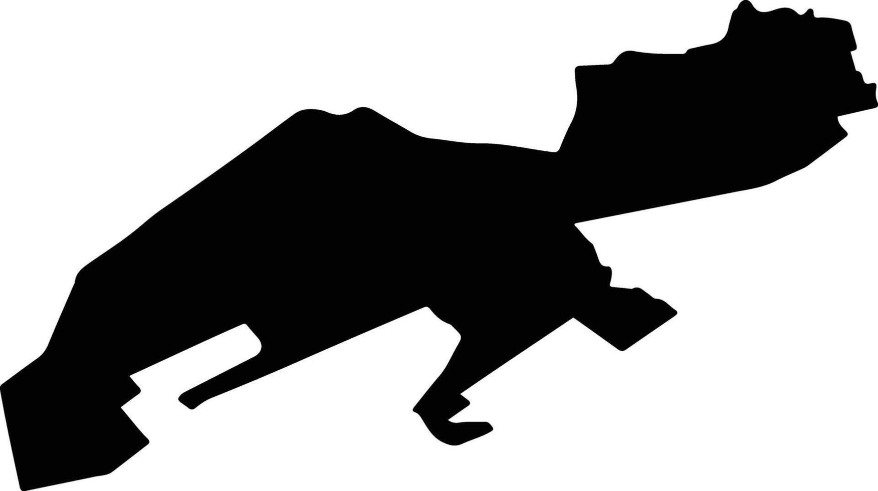 UIVAR Romania silhouette map vector