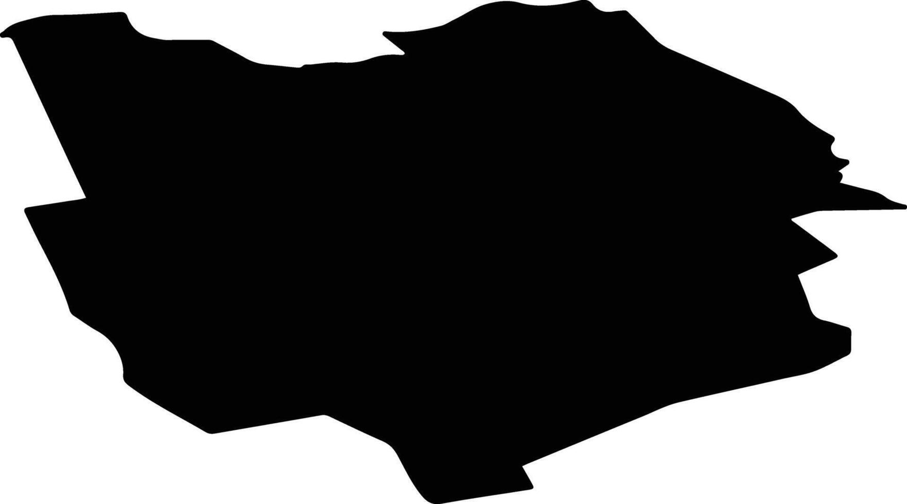 Ukru pag Latvia silhouette map vector