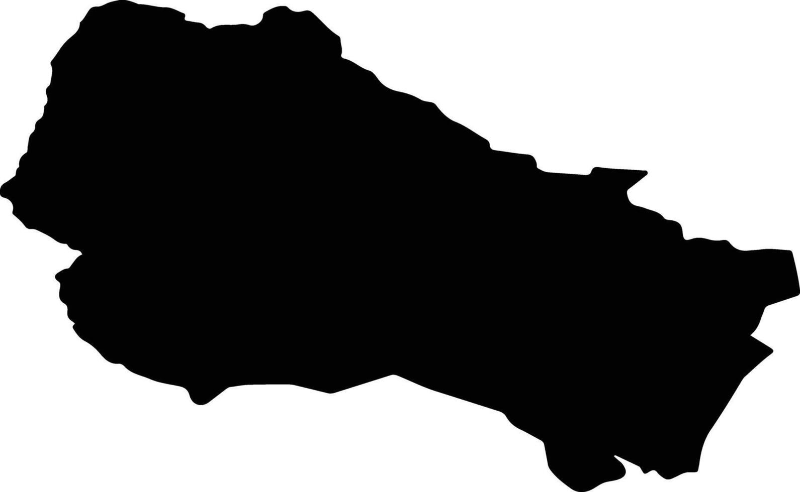Ulaan uul Mongolia silhouette map vector