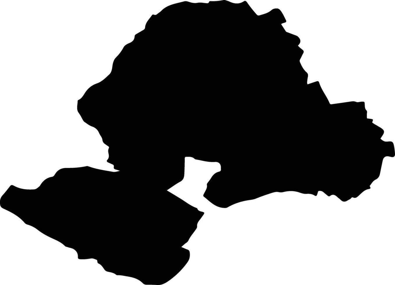 ULIES Romania silhouette map vector