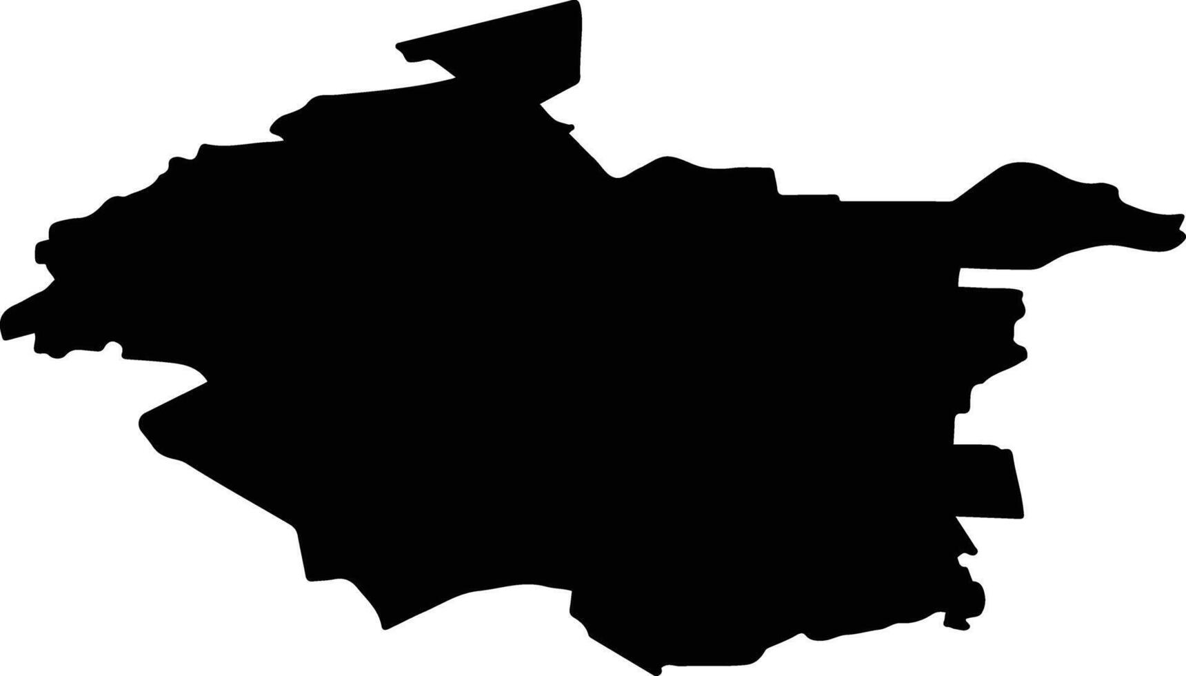 Ulenurme vald Estonia silhouette map vector