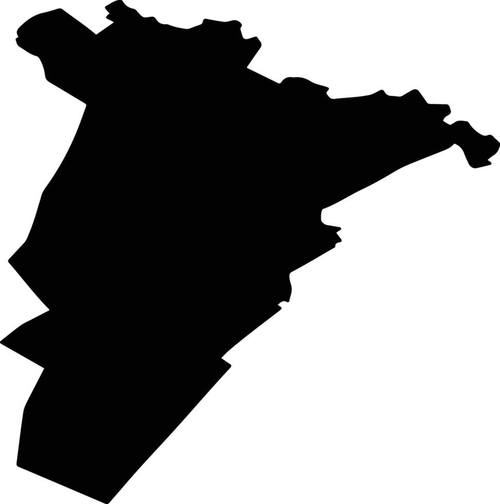 ULIESTI Romania silhouette map vector