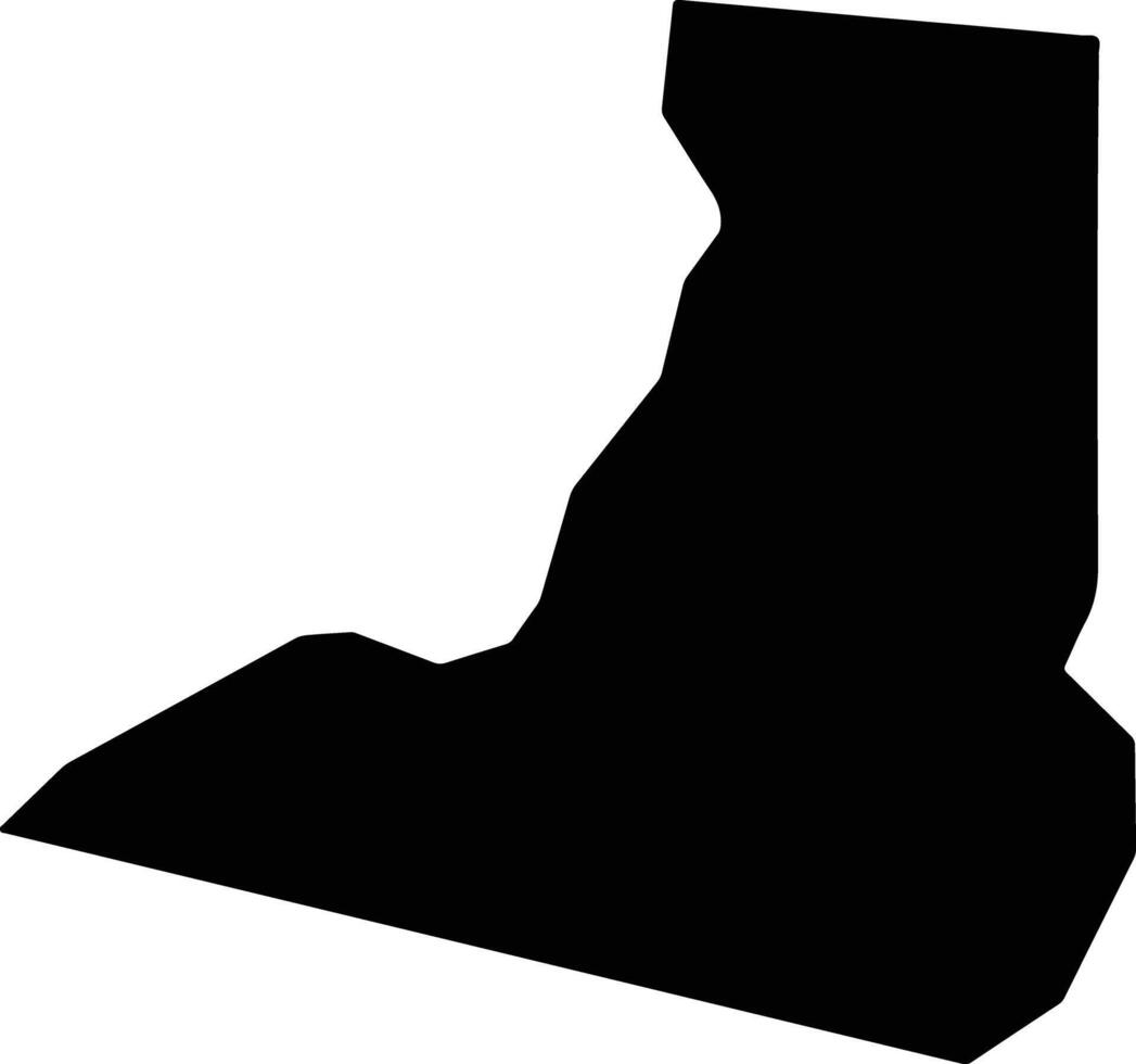 Ulimang Palau silhouette map vector