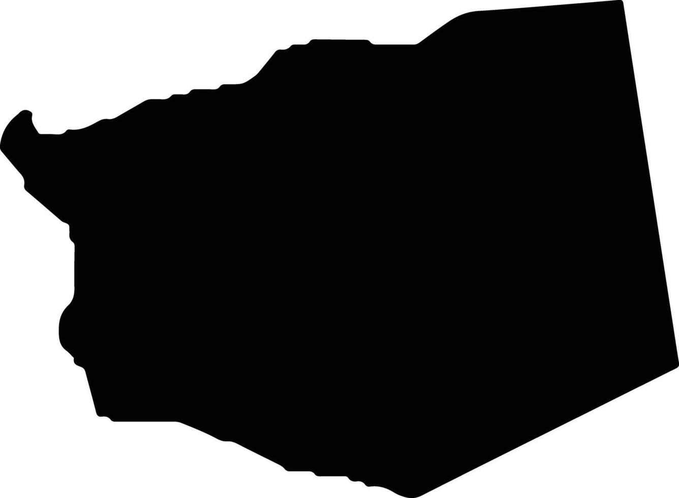 Ulleung gun South Korea silhouette map vector