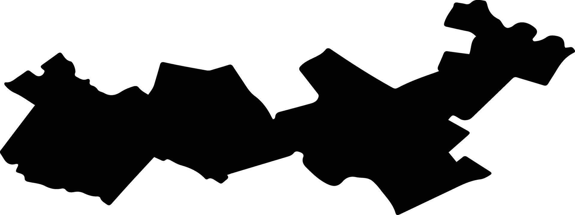 ULMI Romania silhouette map vector