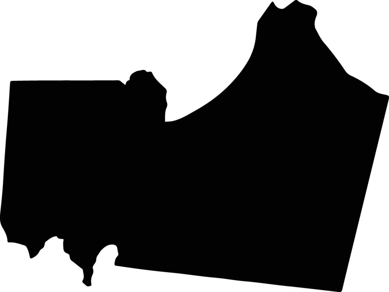 Ulster Spring Jamaica silhouette map vector