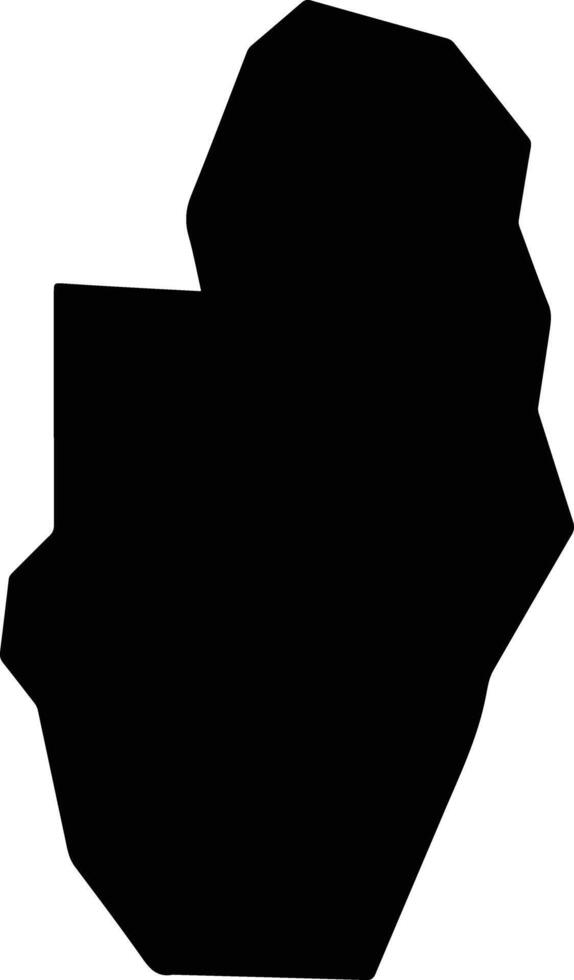 Ulu Langat Malaysia silhouette map vector