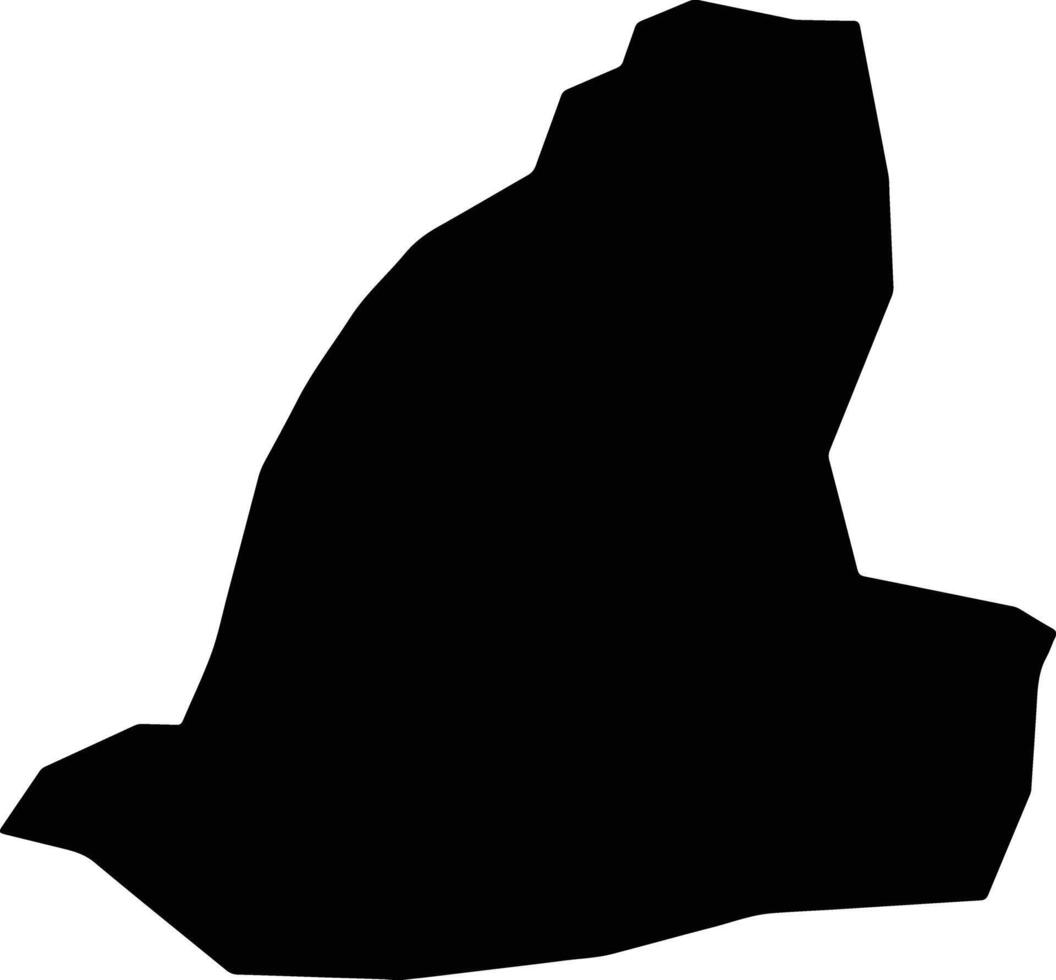 Uluborlu Turkey silhouette map vector
