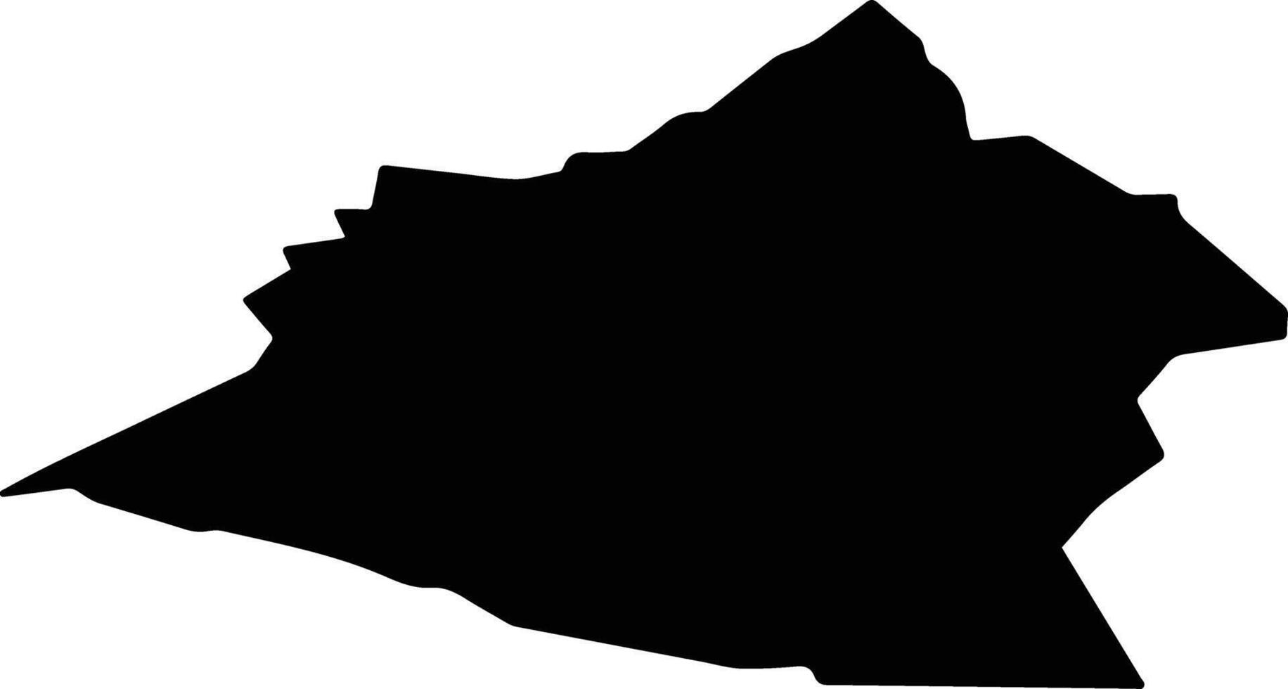 Ulytauskiy Kazakhstan silhouette map vector