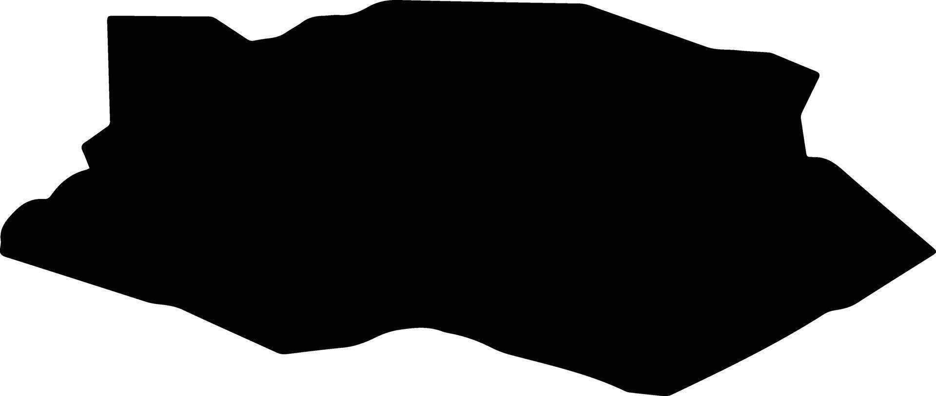 Um al Basatin Jordan silhouette map vector