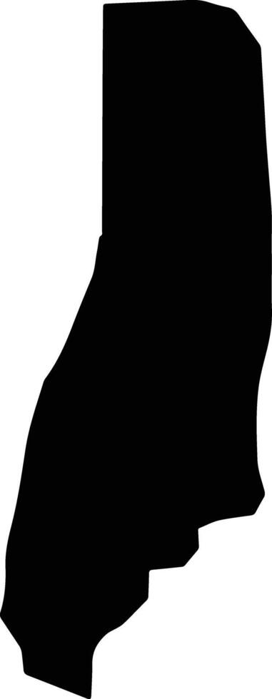 Um Baru Sudan silhouette map vector