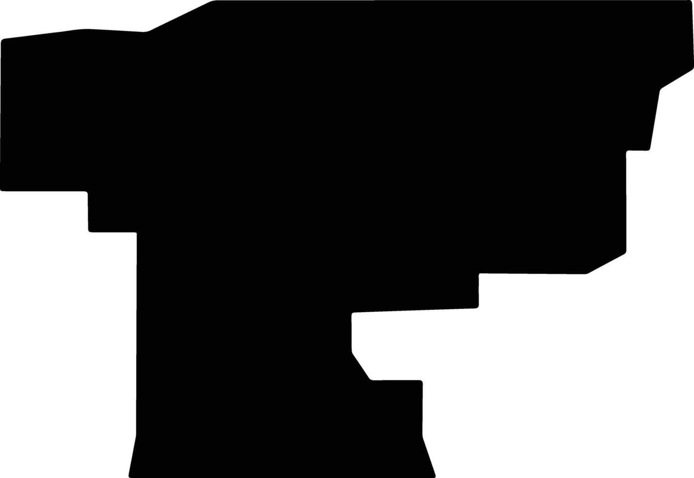 Umatilla United States silhouette map vector