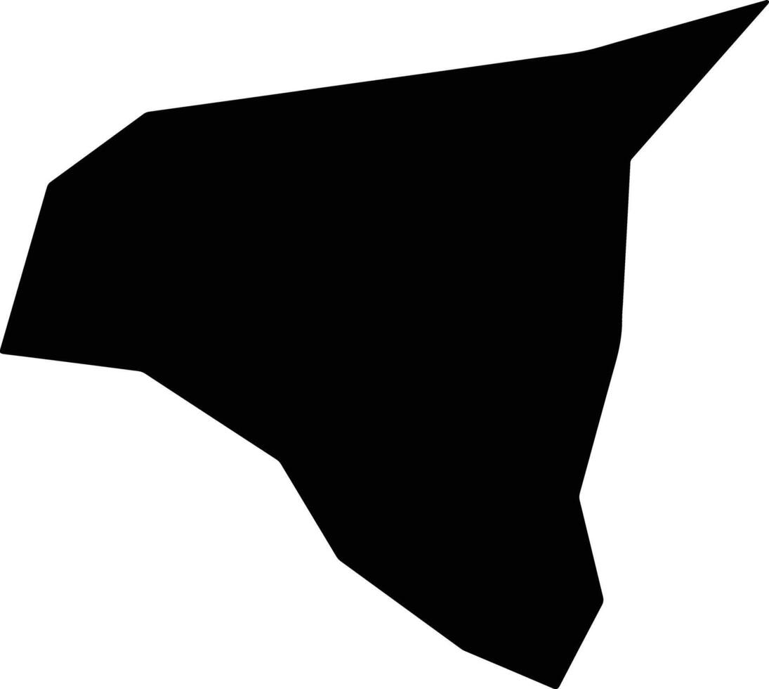 Umarizal Brazil silhouette map vector
