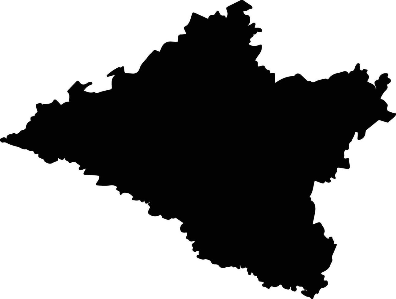 Umgungundlovu South Africa silhouette map vector