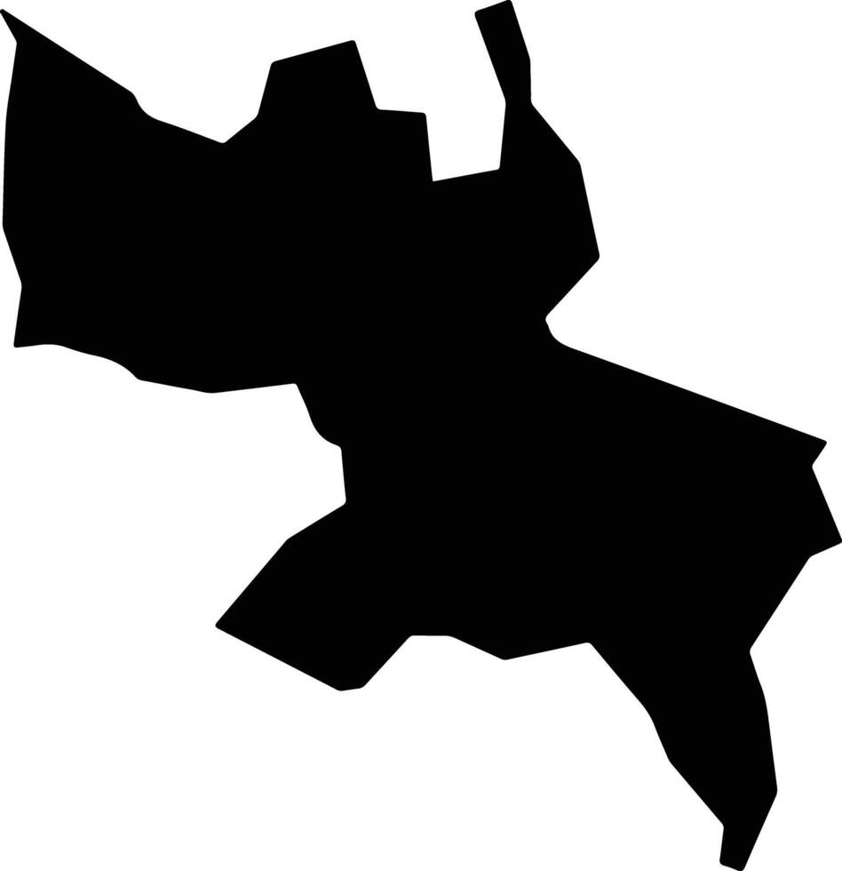 Umuarama Brazil silhouette map vector