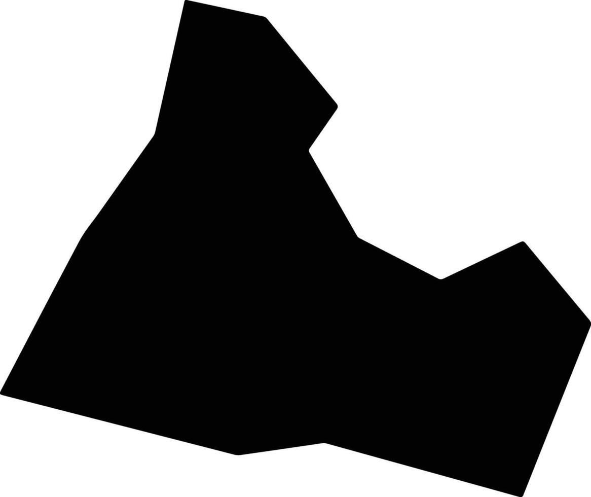 Umuahia South Nigeria silhouette map vector