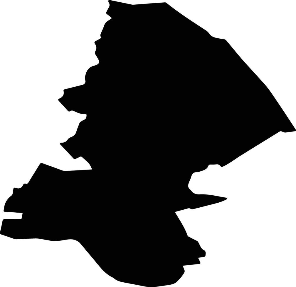 Umyotsky District Russia silhouette map vector