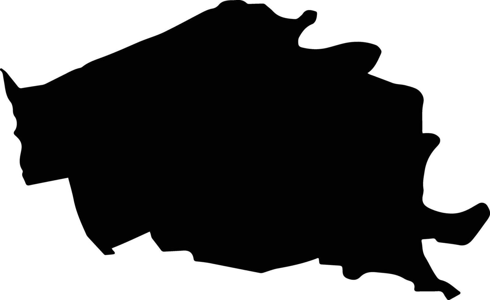 UNGHENI Romania silhouette map vector