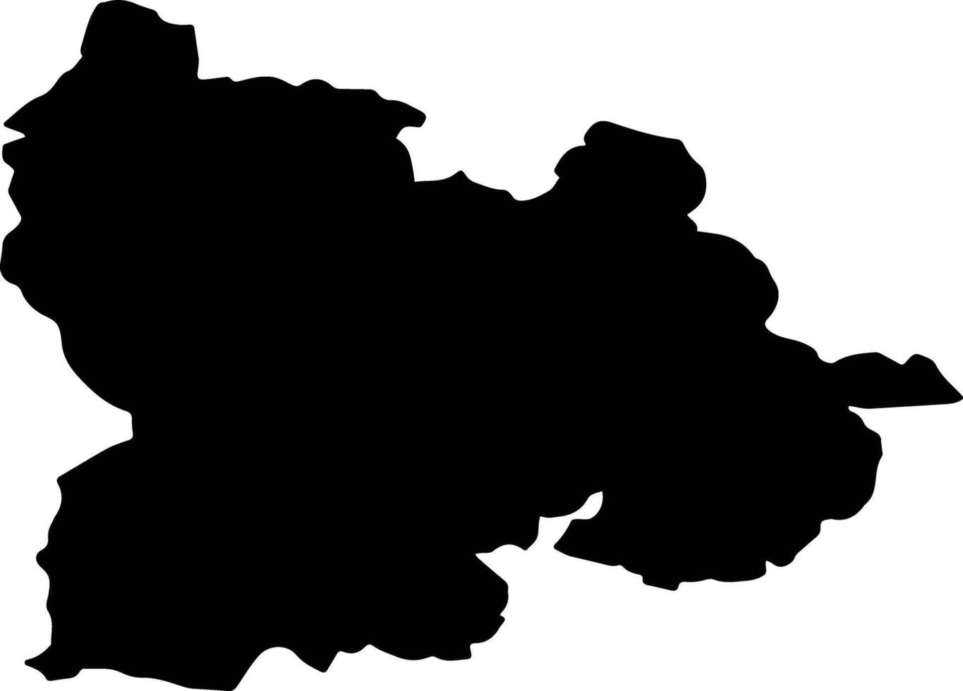 UNGURAS Romania silhouette map vector