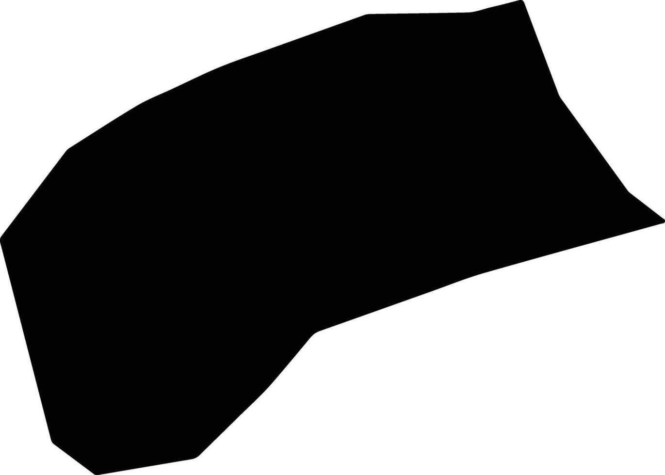 Union Terrace Saint Lucia silhouette map vector