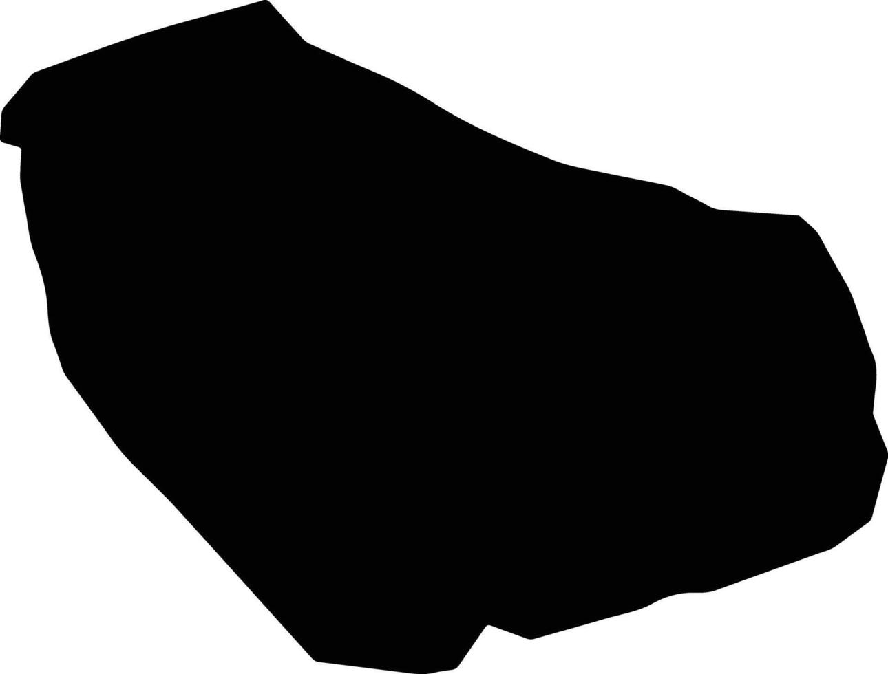 Union Ti Morne Saint Lucia silhouette map vector