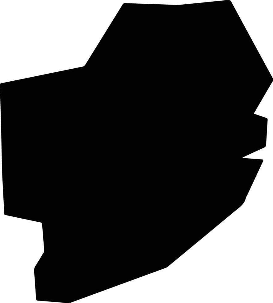 Union Vale Saint Lucia silhouette map vector