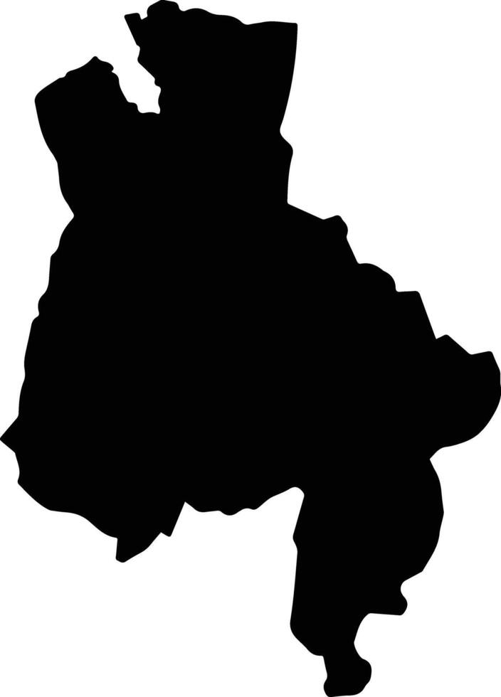 Unokoti India silhouette map vector