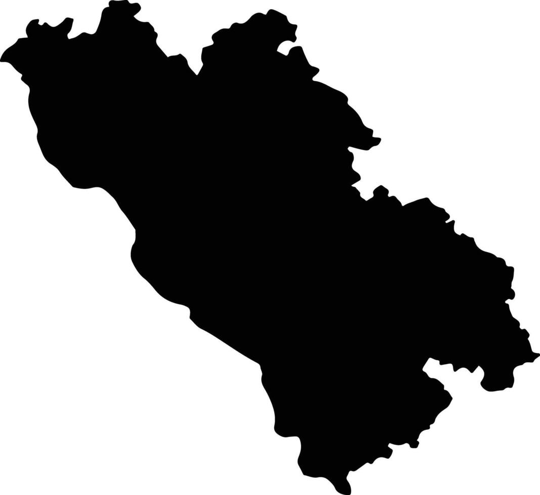 Unnao India silhouette map vector