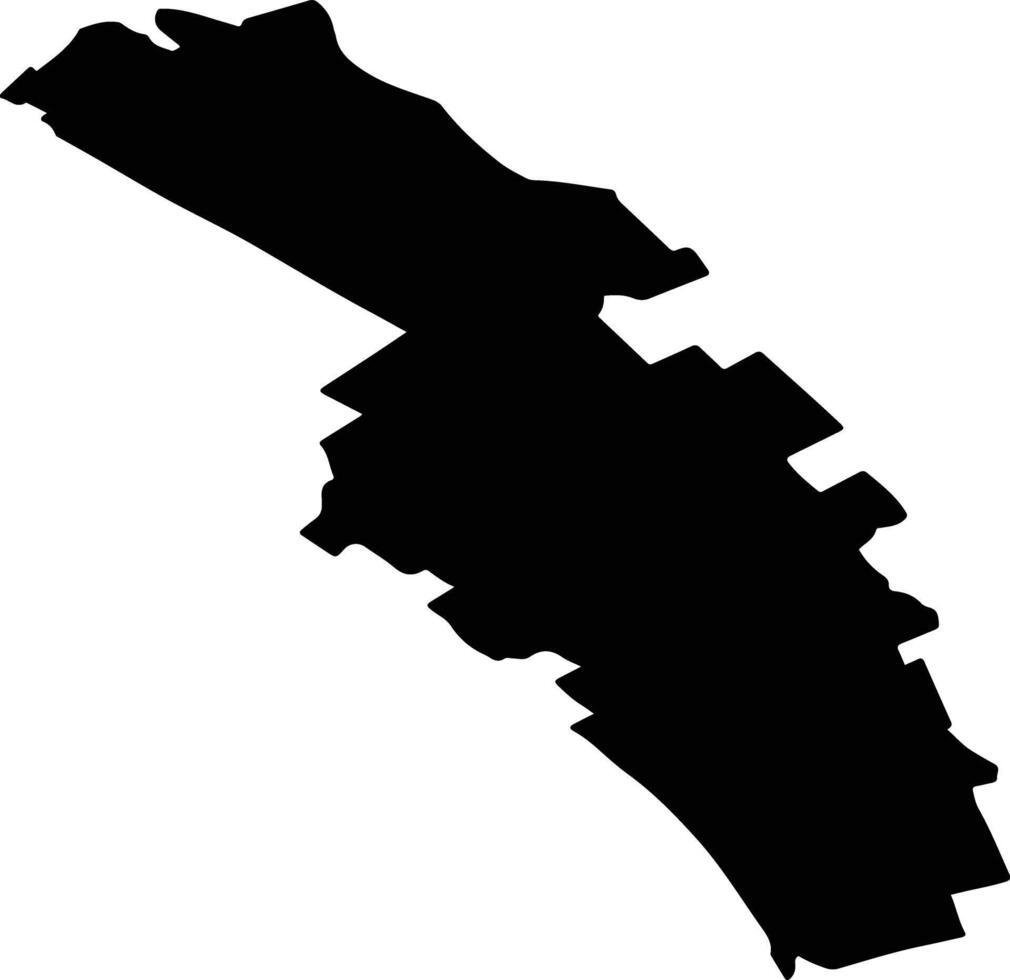 UNTENI Romania silhouette map vector