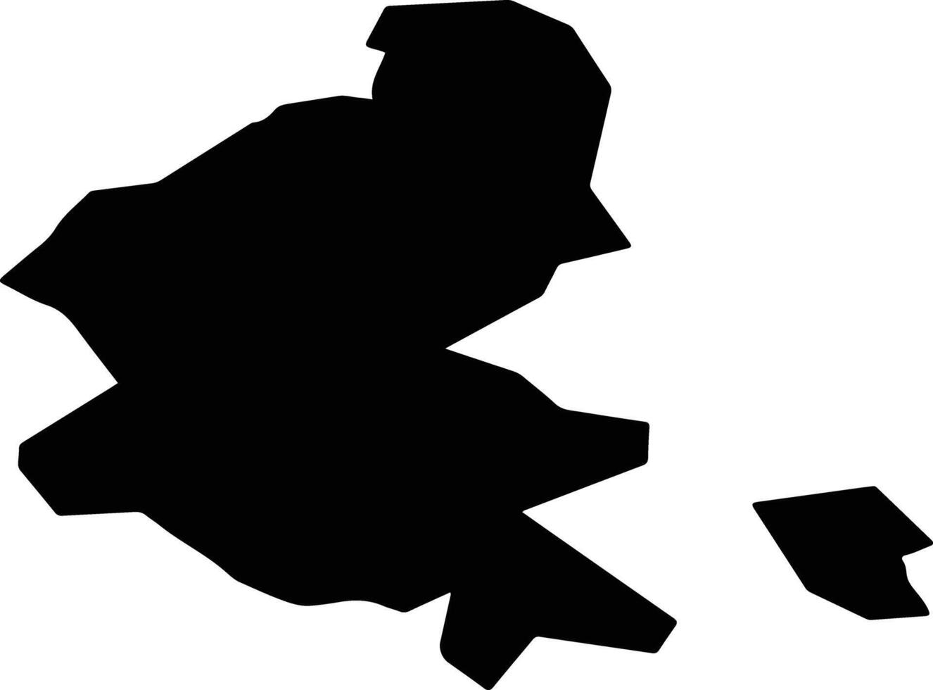 Unterklettgau Switzerland silhouette map vector