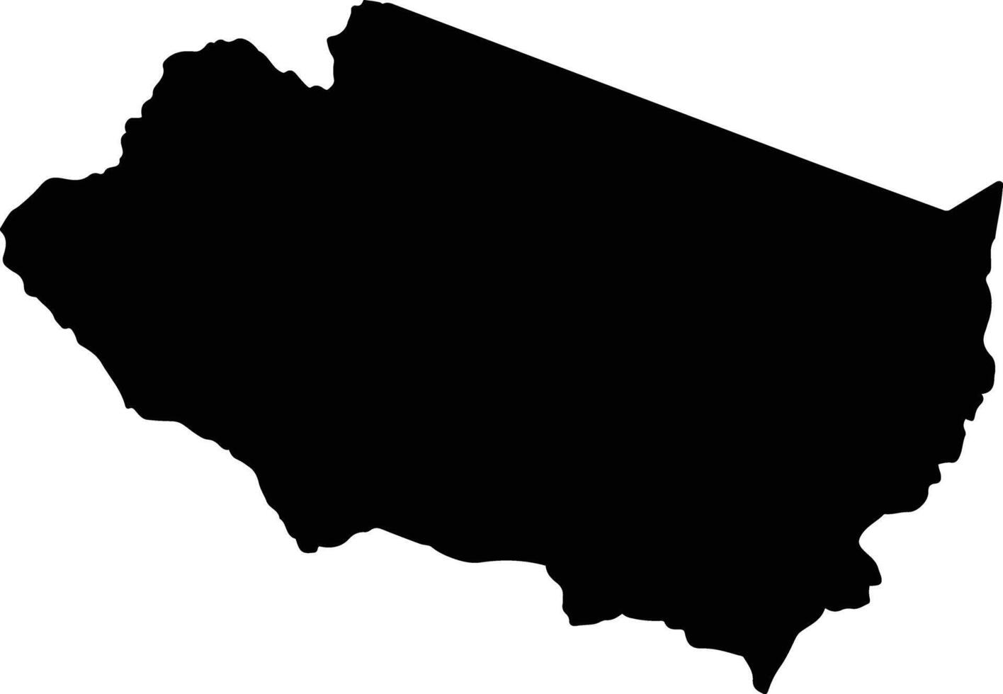 Upala Costa Rica silhouette map vector