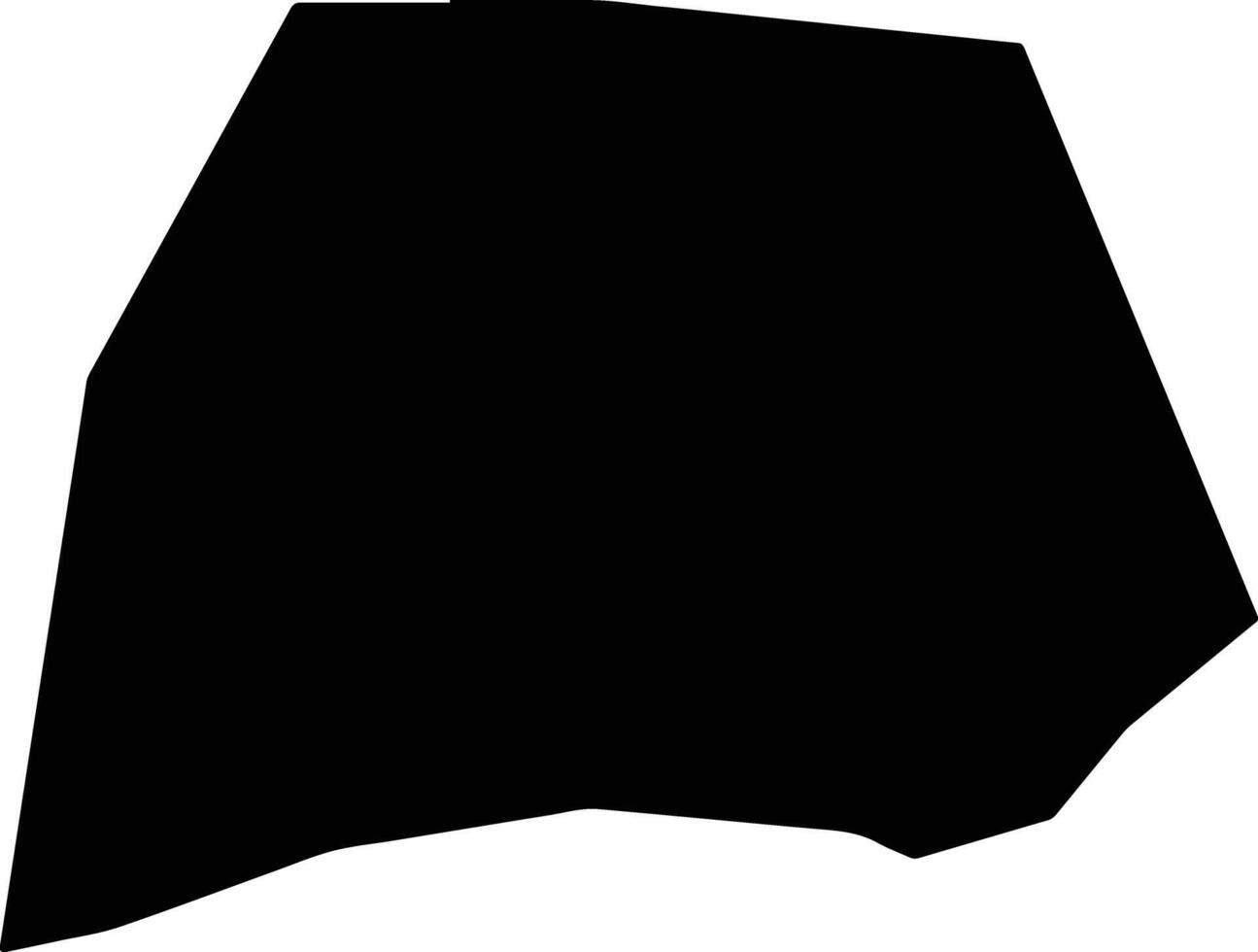 Upanema Brazil silhouette map vector