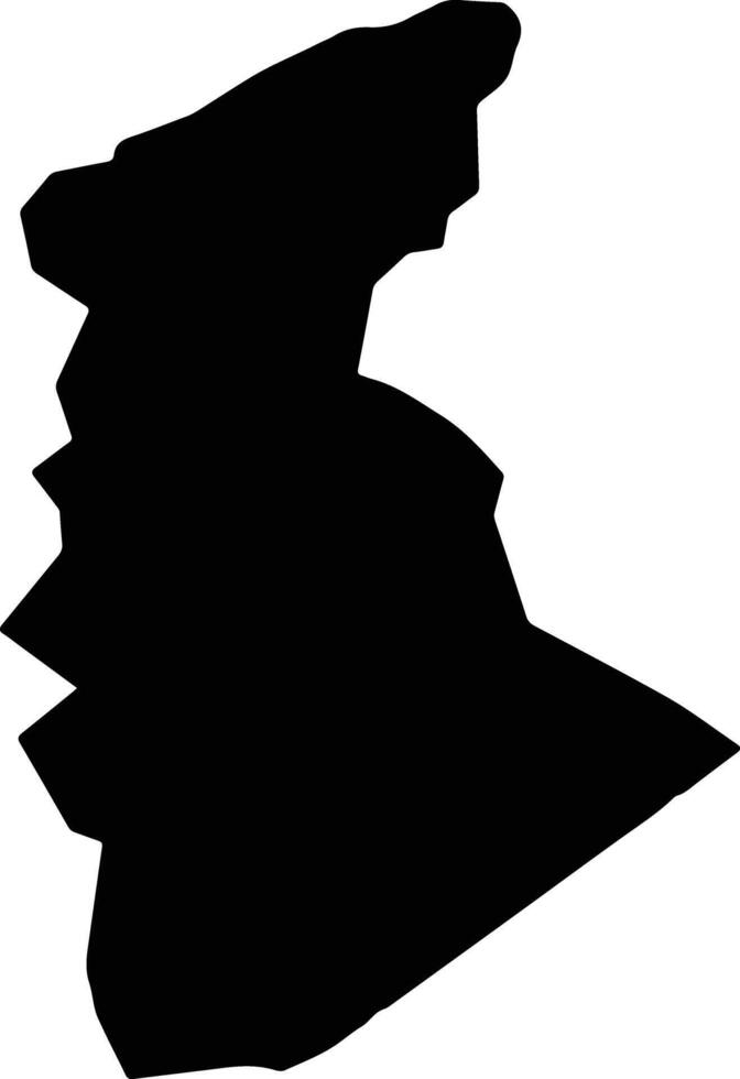 Urahoro Japan silhouette map vector