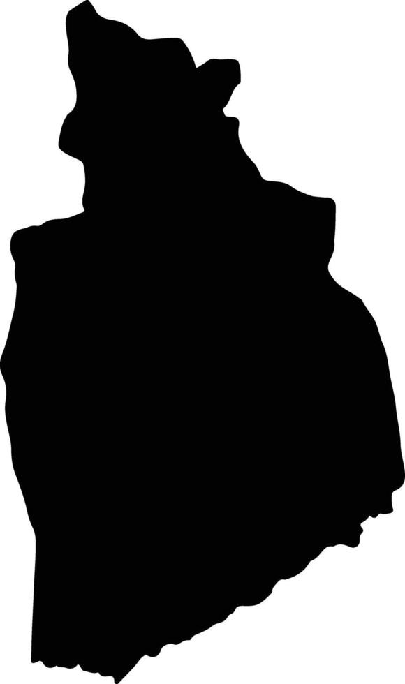 Urambo Tanzania silhouette map vector